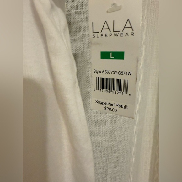 NWTs LALA sleepwear “PARIS Please” tank top. Sz. L - Picture 3 of 7